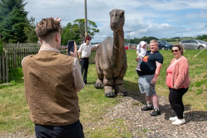 Jurassic tracks at Brechin Caledonian Railway.