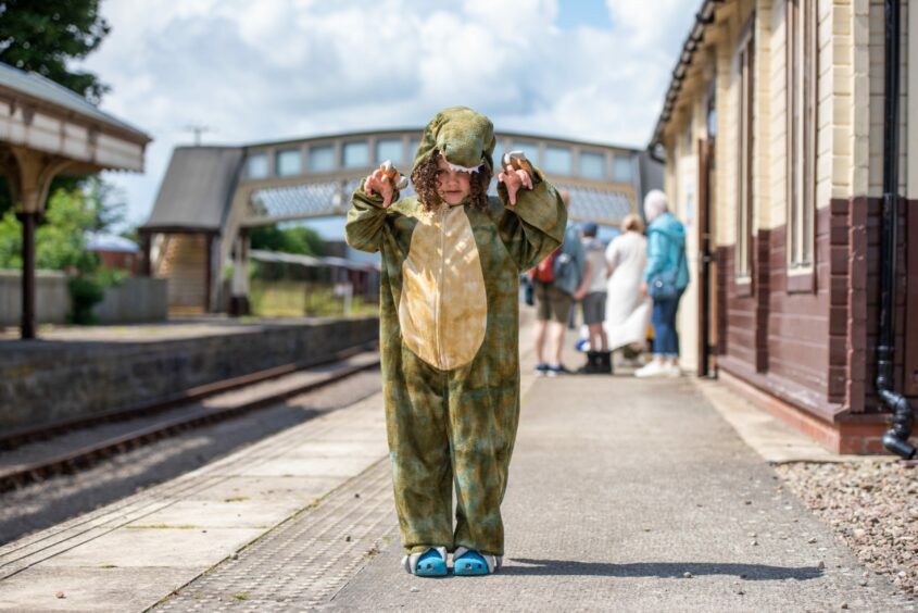 Jurassic tracks at Brechin Caledonian Railway.