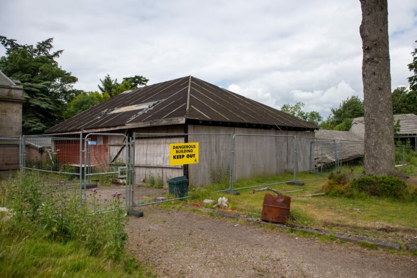 Letham Grange resort near Arbroath is falling into further decline.