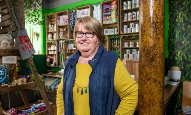 Morag Scorgie has swapped the classroom for her new craft shop, Monkey Makes in Carnoustie. Image: Kim Cessford/DC Thomson.