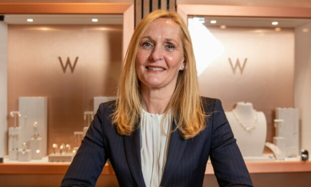 Walkers the Jeweller director Mary Vannet in the Union Street shop. Image: Kim Cessford/DC Thomson.