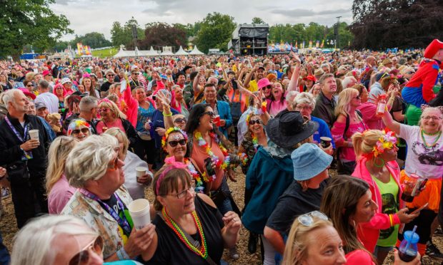 Revellers at Rewind Festival in Scone in July 2023.