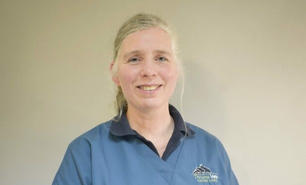 Katrin Lewis is part of the new 'green' team at the Angus vets.
