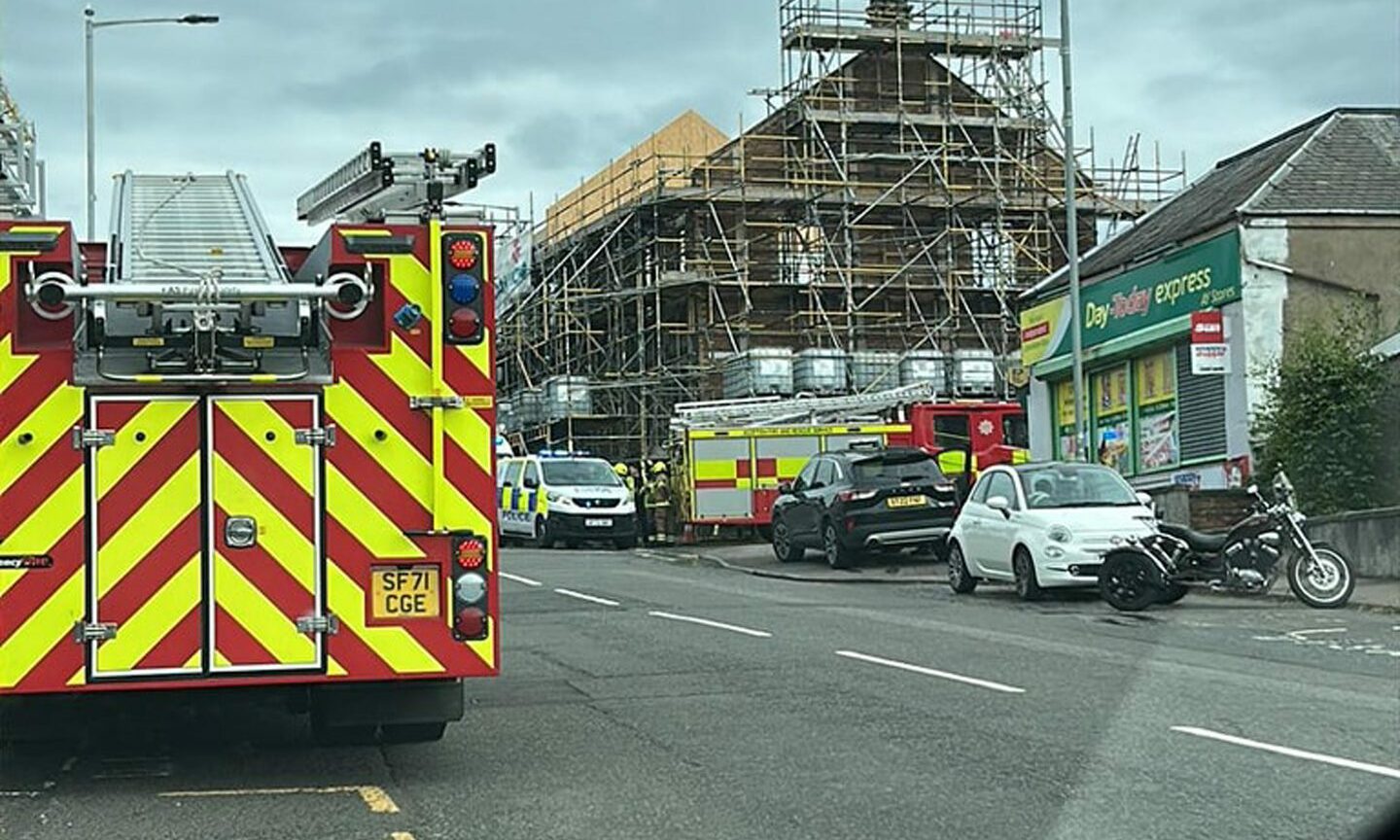 Fire engines in Bowhill