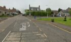 General view of main Street Strathkinness where the vehicle was abandoned.