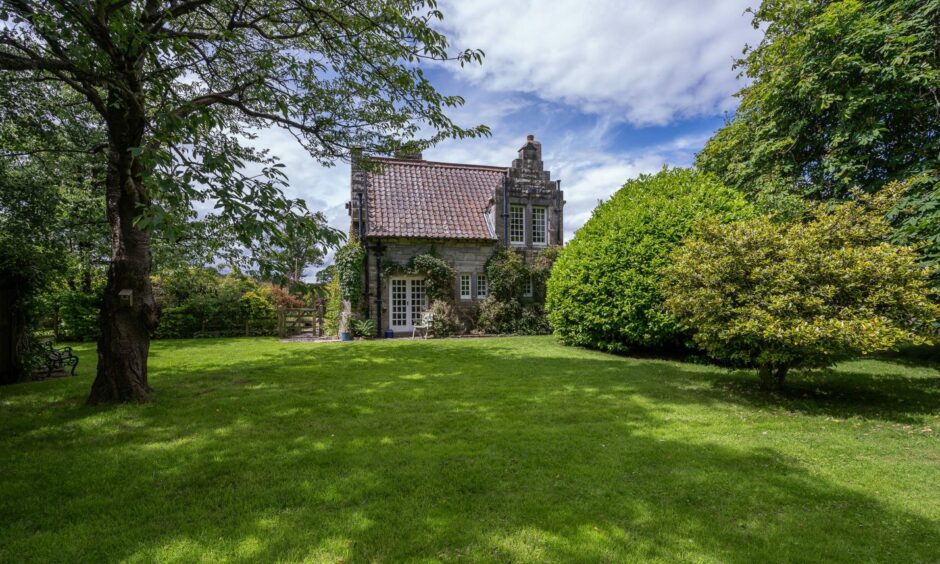 Large gardens wrap around Mount Melville House