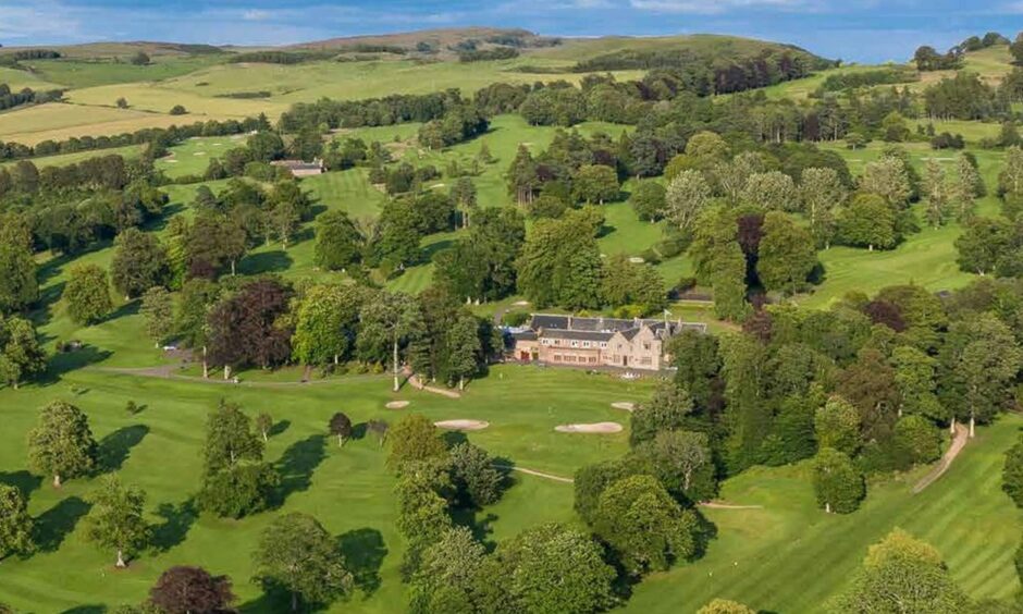 Murrayshall Hotel and estate in Perthshire countryside.