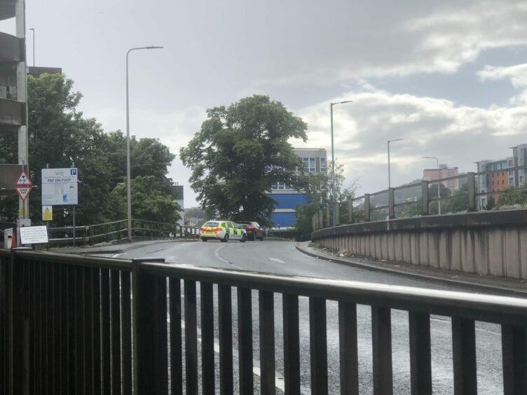 Police on North Marketgait, Dundee