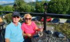 Ronnie and Mary Robertson at the Loch Rannoch Hotel during their holiday in summer 2023.