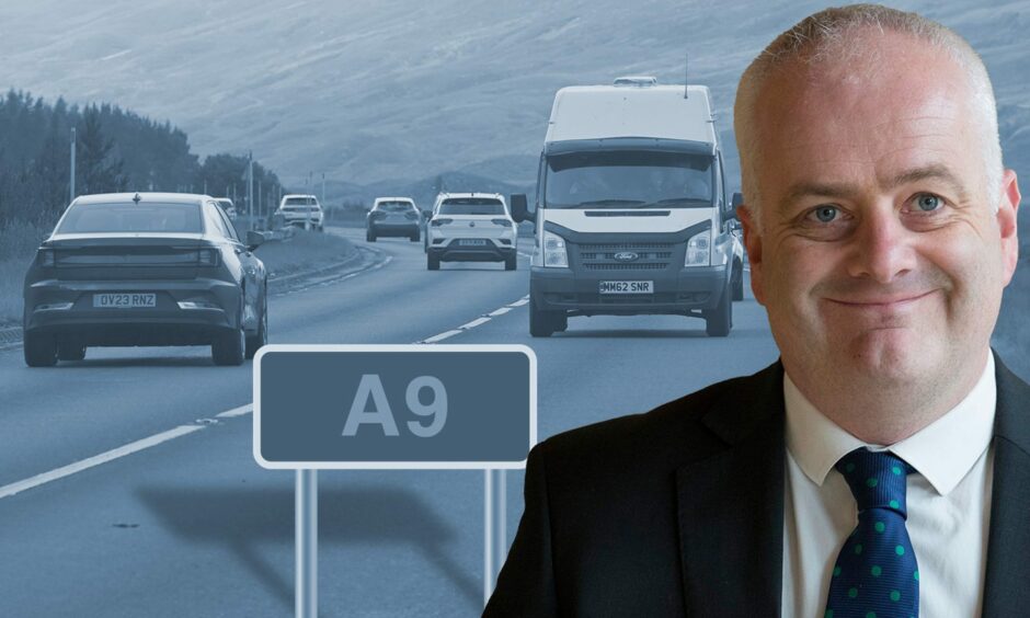Mid-Scotland and Fife MSP Mark Ruskell . who is not in favour of dualling the entire A9. 