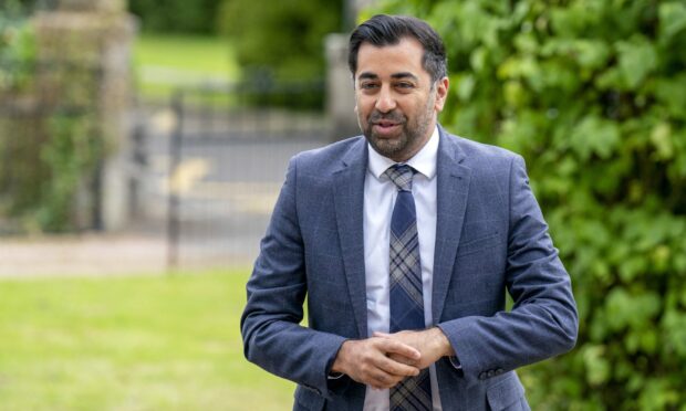 First Minister Humza Yousaf in Glenrothes, Fife