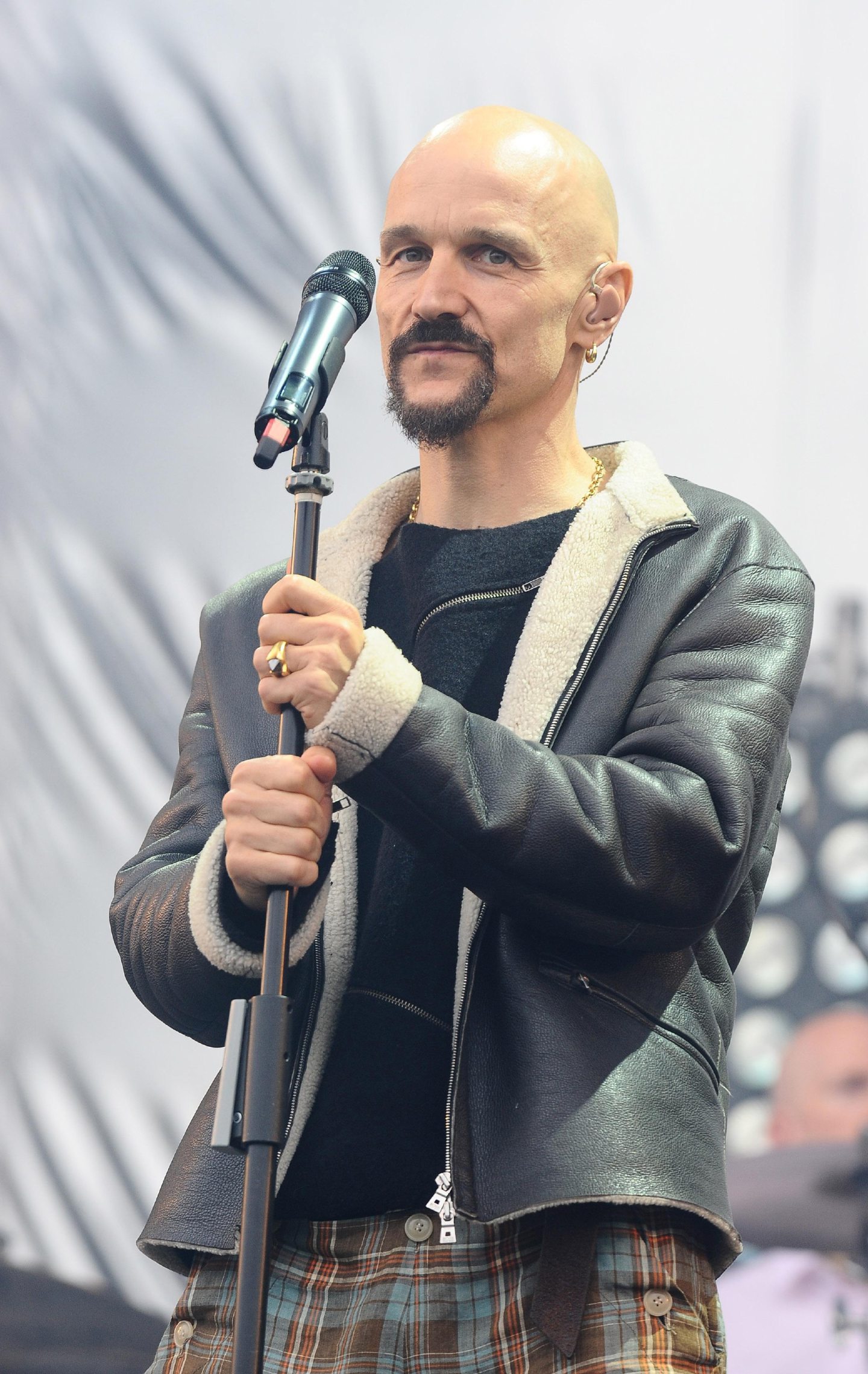 Tim Booth from the band James on stage