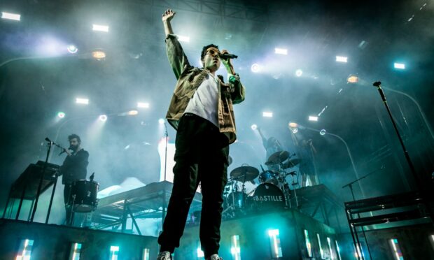 Bastille performed to the Slessor Gardens crows on Saturday. Image: Steve Brown/DC Thomson. 