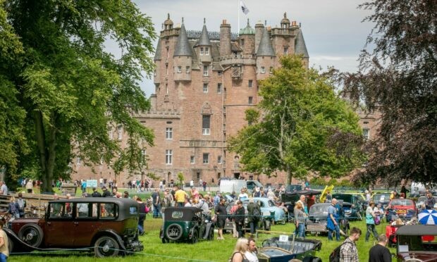 Crowds flocked to Glamis Castle for the 47th Scottish Transport Extravaganza. Image: Steve Brown/DC Thomson