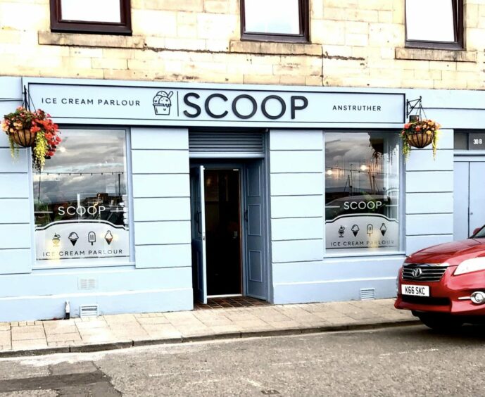 New ice cream parlour Scoop in Anstruther.