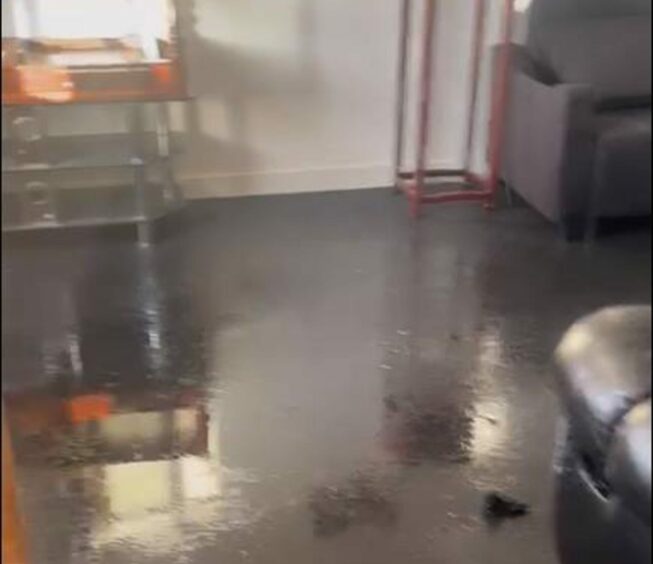 Water on the floor of a Guardbridge house