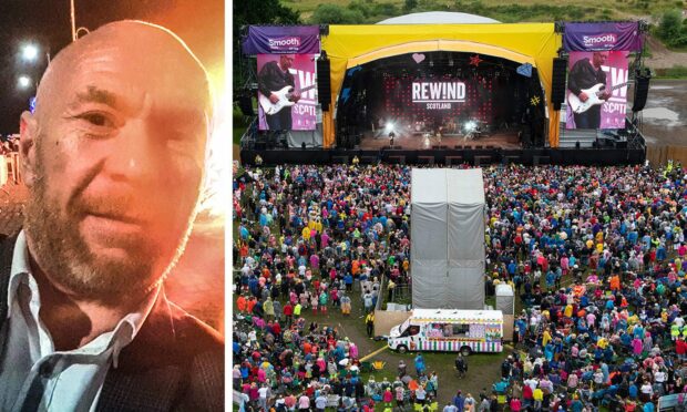 Bruce Storie raped a woman at Rewind Scotland in 2019. Image: Facebook/ Shutterstock.