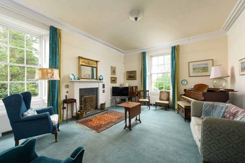 The living room at Stormont in Scone, which has links to the Titanic disaster