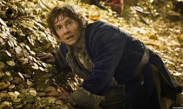 Martin Freeman as Bilbo Baggins in The Hobbit film series.