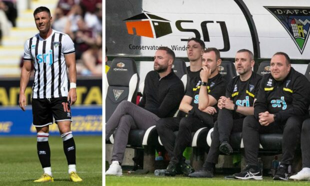 The Dunfermline management team got to see Michael O'Halloran up close before he signed a contract. Images: SNS and Craig Brown.