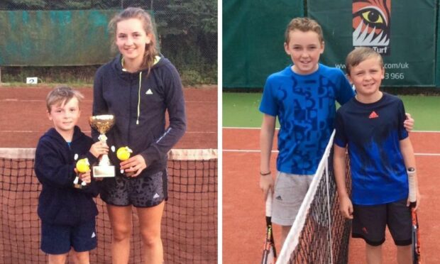 Charlie Robertson with sister Kirsty (L) and brother Harry (R). Images: Alison Robertson.