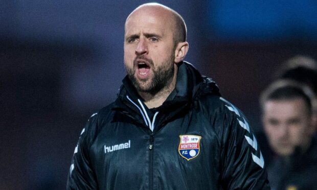 Ross Campbell promised Montrose would have real go against St Mirren. Image: SNS