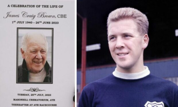 Craig Brown's funeral was held at Ayr Racecourse.