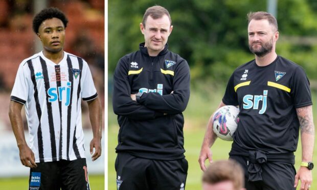 James McPake and Dave Mackay will be without Kane Ritchie-Hosler for the start of the season. Images: Craig Brown.