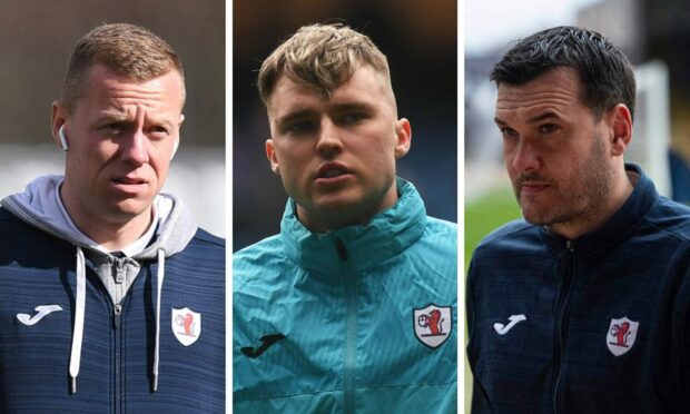 Scott Brown and Ethan Ross are currently unavailable to Ian Murray. Images: SNS.