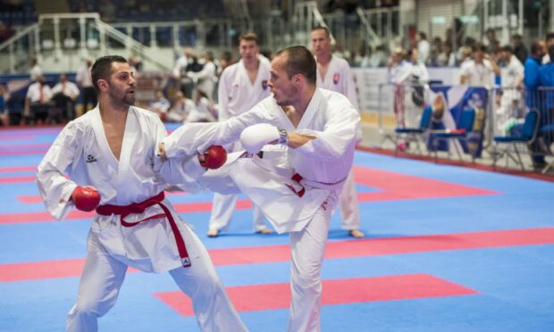 The 11th annual WUKF World Karate Championships are being held at the Dundee Ice Arena. Image: Alan Richardson/pix-ar.co.uk