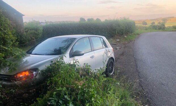 One of the vehicles involves in the spate of Sunday crashes. Image: Supplied