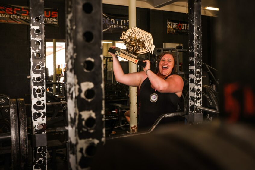 Izzy is delighted to have won Scotland's Strongest Woman for the first time.