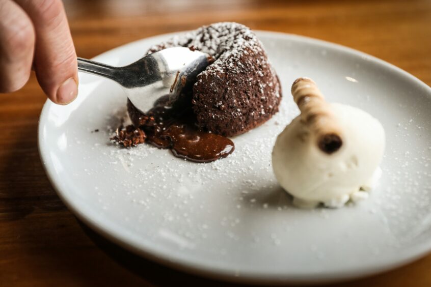The chocolate fondant was dreamy at St Michaels Inn.