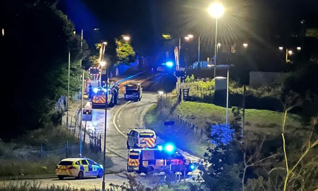 Emergency services at the scene. Image: Fife Jammer Locations/FJL Services
