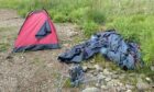 Tent dumped in Angus