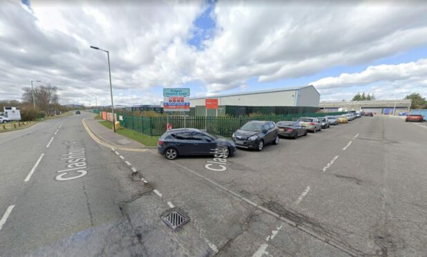 The location for the shop at the Bridgend Industrial Estate in Kinross.