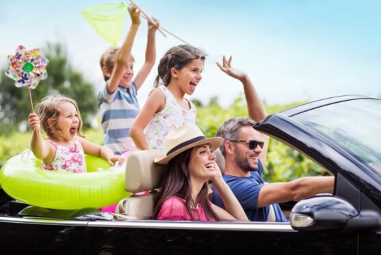 Family on the go doing Summer activities in Dundee