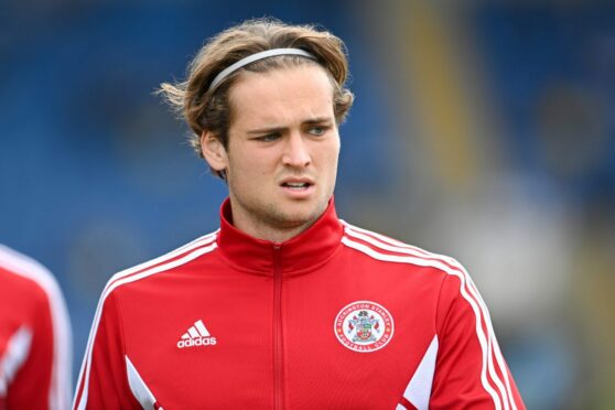 Aaron Pressley spent time on loan at Accrington Stanley last season. Image: Dennis Goodwin/ProSports/Shutterstock