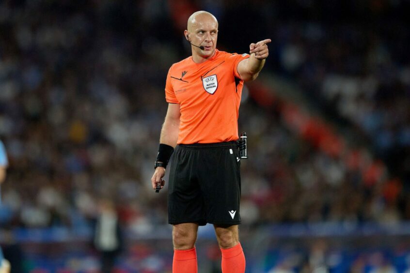Referee Szymon Marciniak during the UEFA Champions League final between Manchester City and Inter in Istanbul