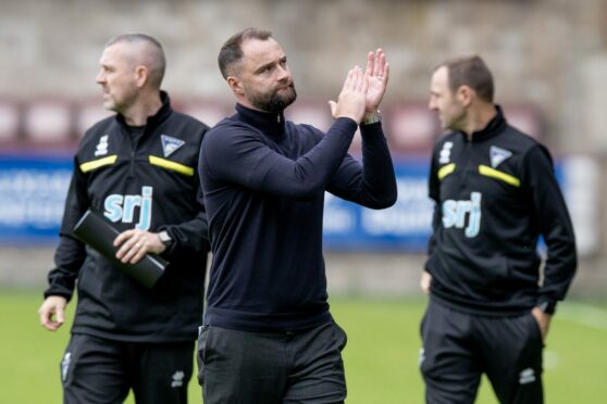 Dunfermline manager James McPake. Image: Craig Brown.