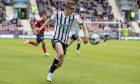 Andrew Tod in action for Dunfermline Athletic F.C. against Kilmarnock last summer.