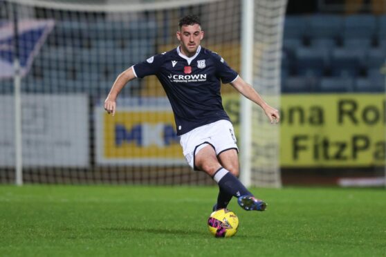 Shaun Byrne in action for Dundee last season. Image: David Young/Shutterstock
