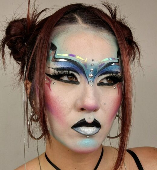 One of Yong-Chin's bold make-up designs.