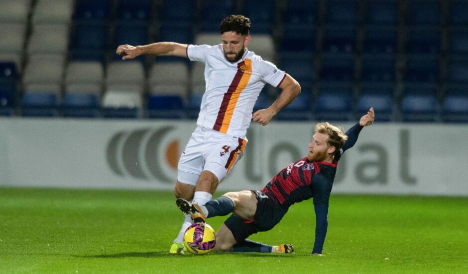 Lamie in action for Motherwell. Image: SNS.