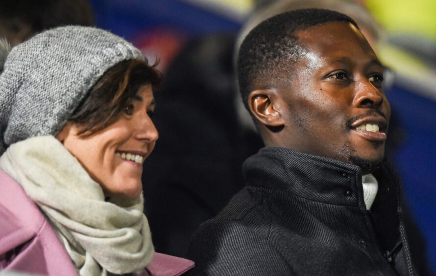 Eilidh Barbour and partner Marvin Bartley.