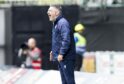 Dundee boss Tony Docherty on the touchline at St Mirren. Image: SNS