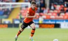 Declan Glass in full flow for Dundee United