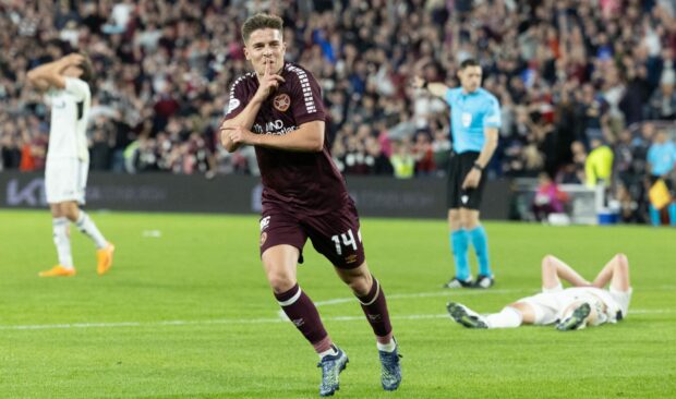 Hearts will play a key European tie against PAOK ahead of their trip to Dundee on Sunday. Image: SNS