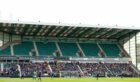 The Raith Rovers fans travelled in their numbers to Easter Road. Image: SNS.