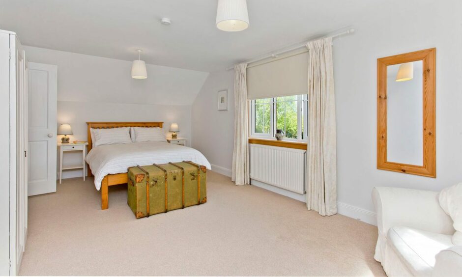 Bedroom in 2 Lumbo Farm Steadings near St Andrews.